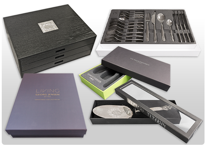 <B>Packaging for china, glass and cutlery.</B>