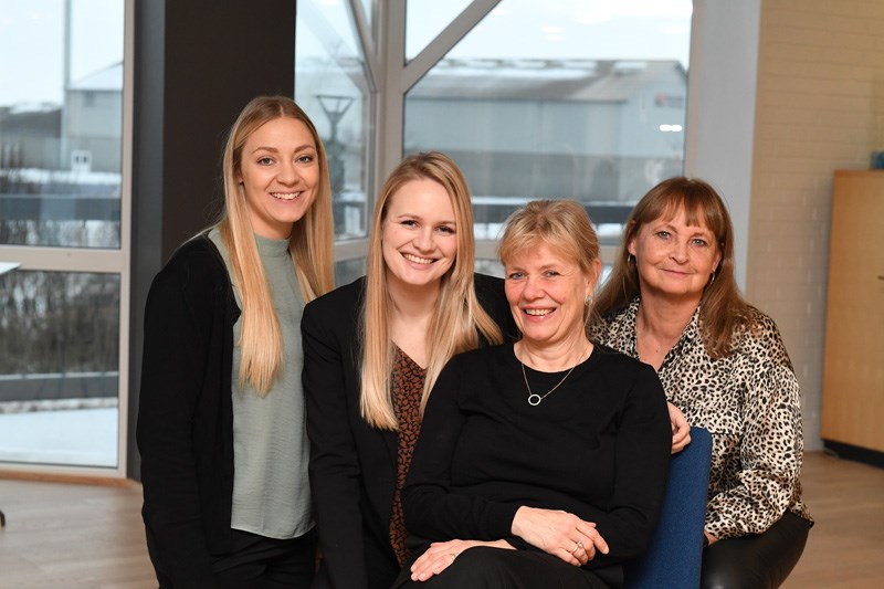 Mathilde, Charlotte, Gitte and Mette.